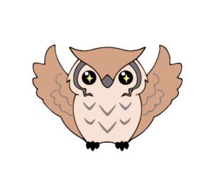 嬉しいふくろう